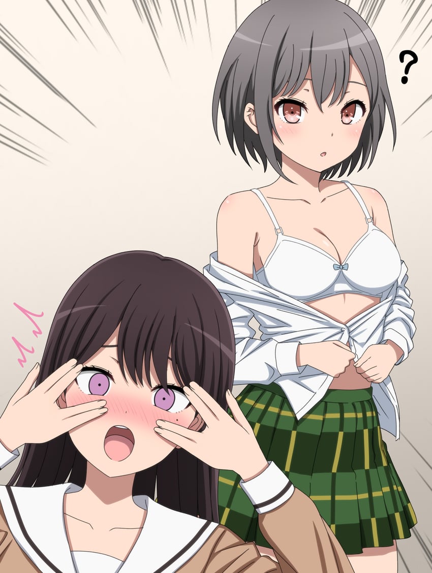 shiina taki and takamatsu tomori (bang dream! and 1 more) drawn by noshimurin