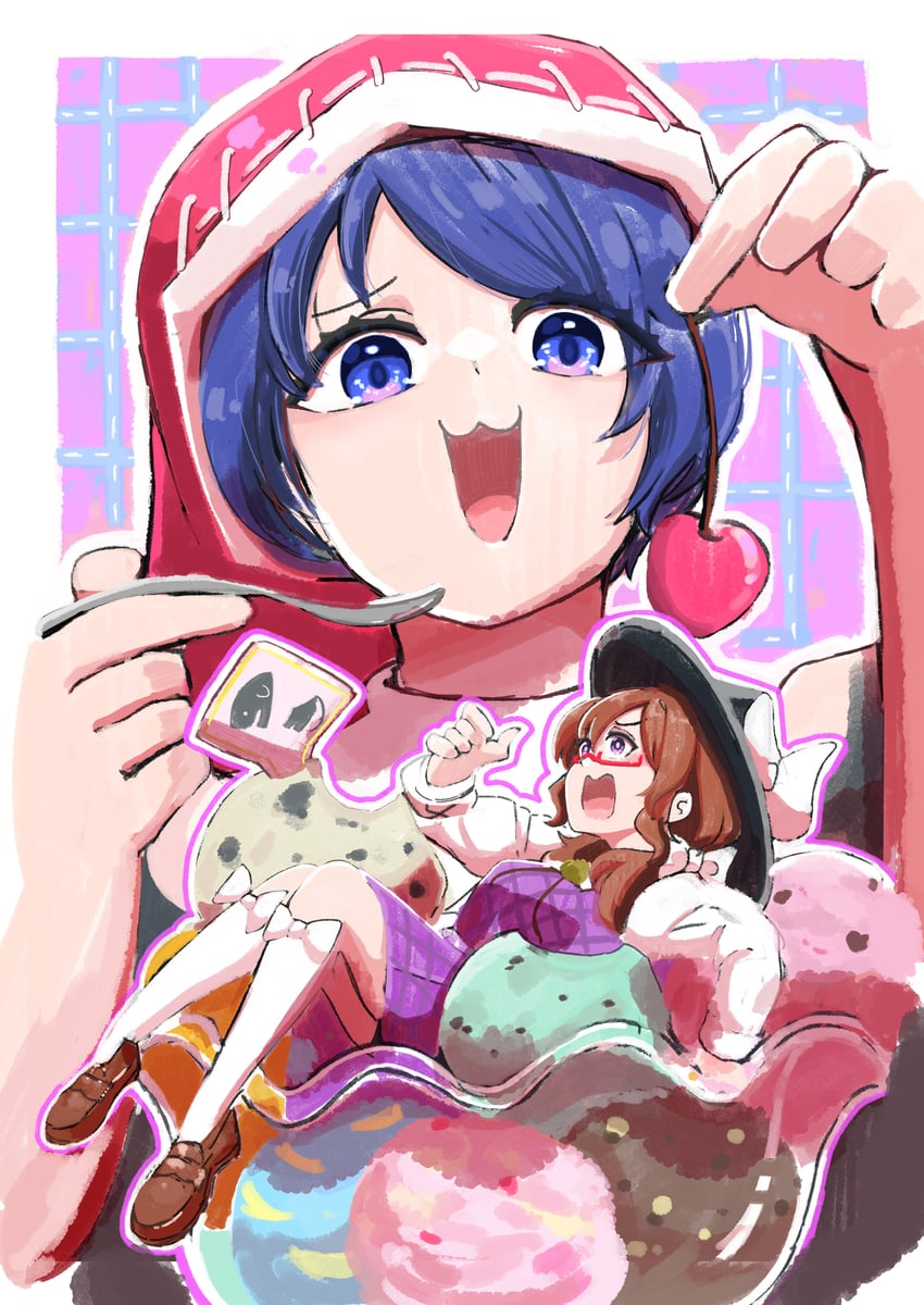 doremy sweet and usami sumireko (touhou) drawn by kigucha