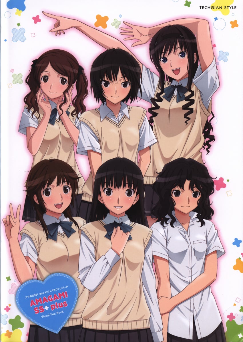 nanasaki ai, ayatsuji tsukasa, morishima haruka, tanamachi kaoru, sakurai rihoko, and 1 more (amagami)