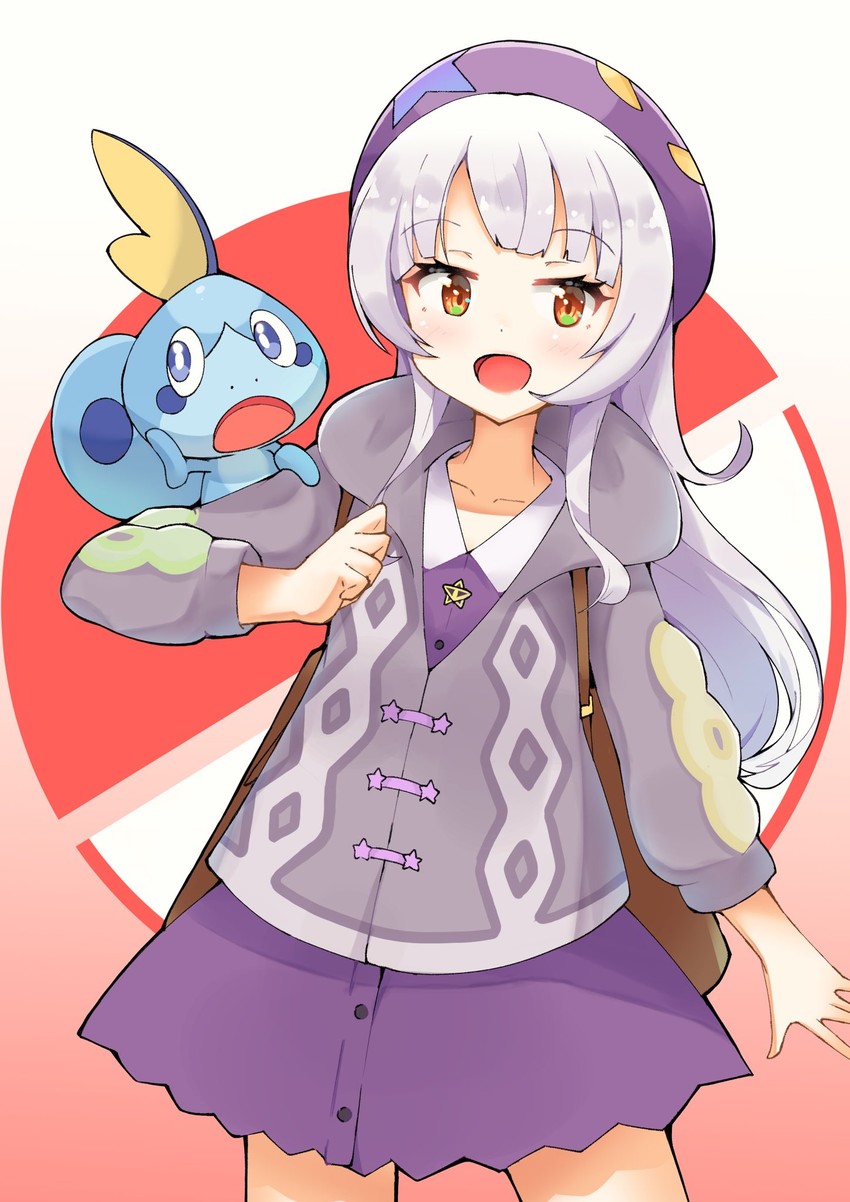 gloria, murasaki shion, and sobble (pokemon and 2 more) drawn by 100ton250