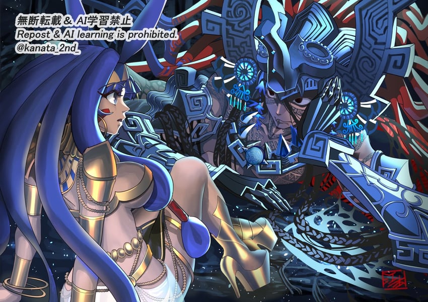 nitocris and camazotz (fate and 1 more) drawn by kanata_2nd