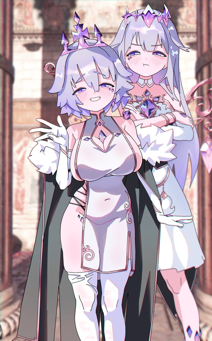 koseki bijou and momseki (hololive and 1 more) drawn by gurumie