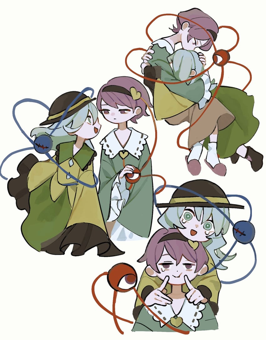 komeiji koishi and komeiji satori (touhou) drawn by dee_(tannsumi)