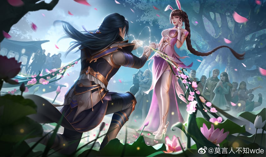 xiao wu, ning rongrong, tang san, zhu zhuqing, oscar, and 3 more (douluo dalu) drawn by moyan_ren_buzhi_wde