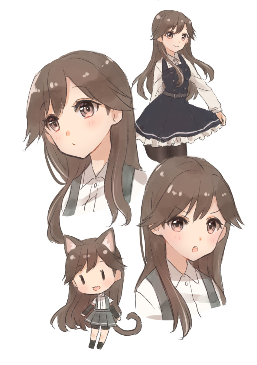 arashio and arashio kai ni (kantai collection) drawn by nuno_(pppompon)