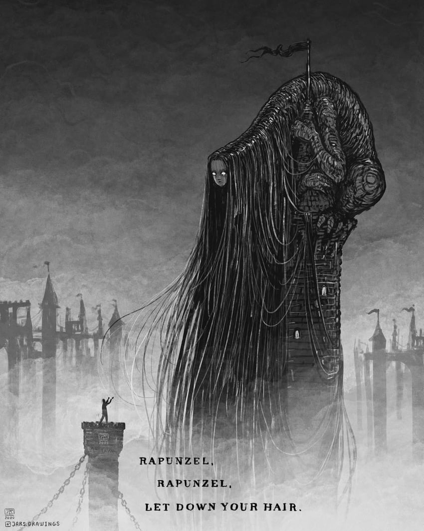 rapunzel (original and 1 more) drawn by jr_(jarsarts)