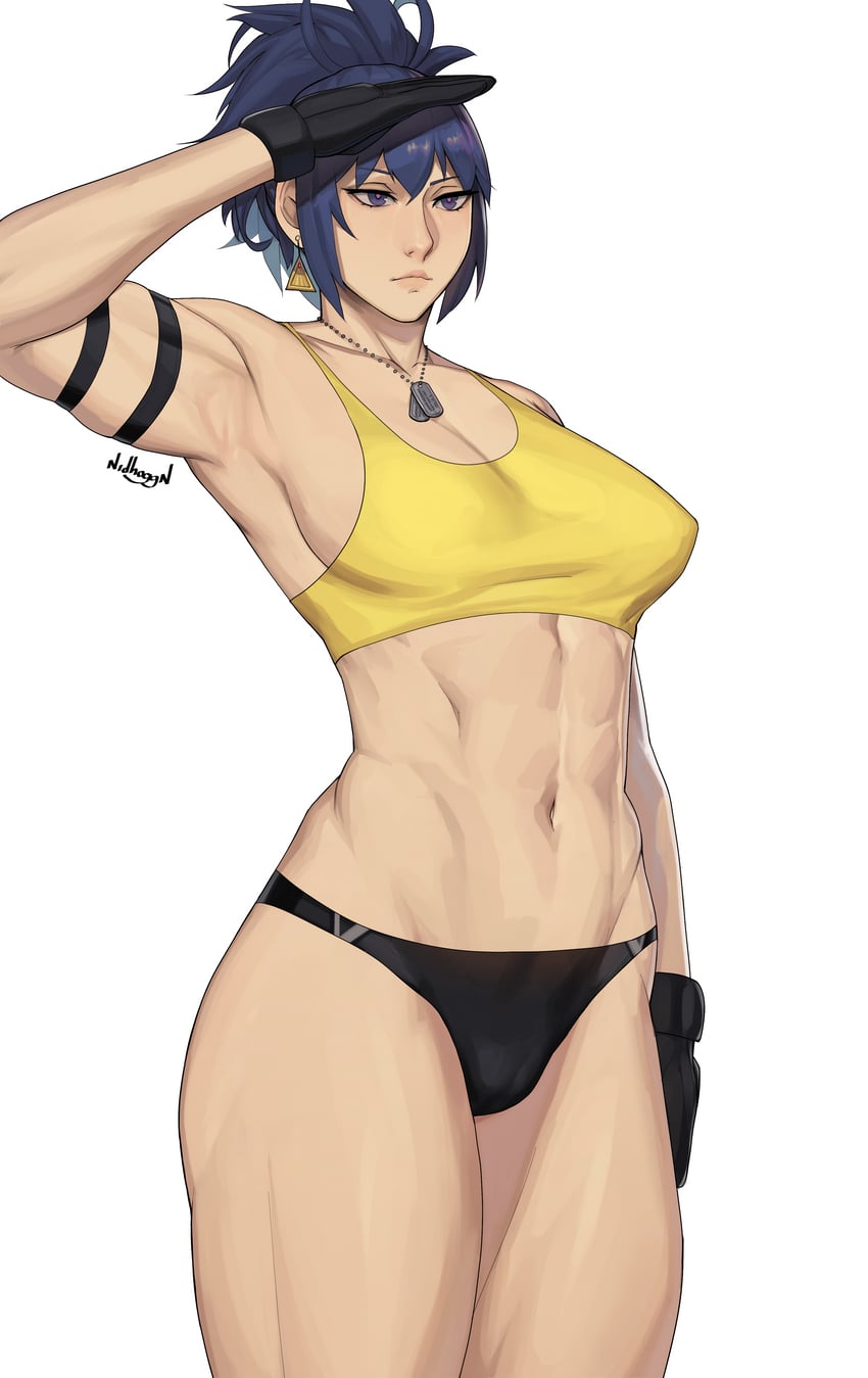 leona heidern (the king of fighters and 1 more) drawn by nidhoggn