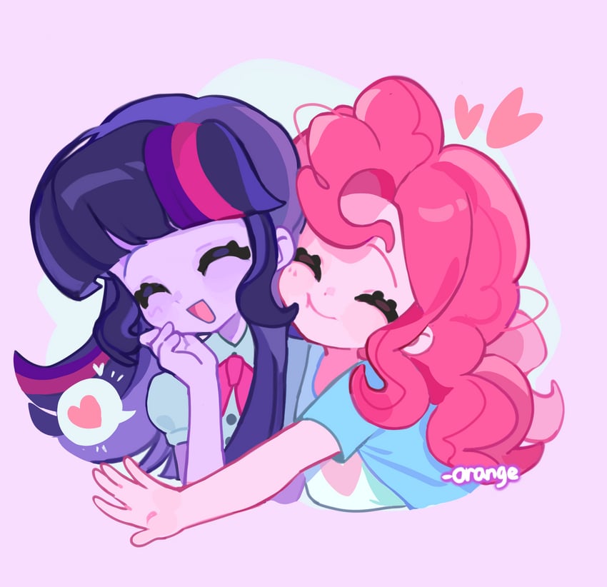 twilight sparkle and pinkie pie (my little pony and 2 more) drawn by chengzi82020