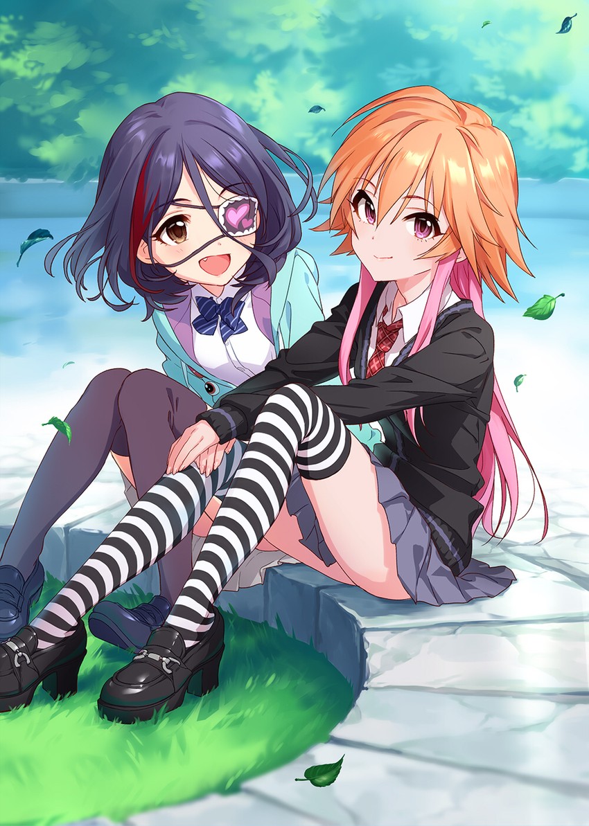 ninomiya asuka and hayasaka mirei (idolmaster and 1 more) drawn by annindoufu_(oicon)
