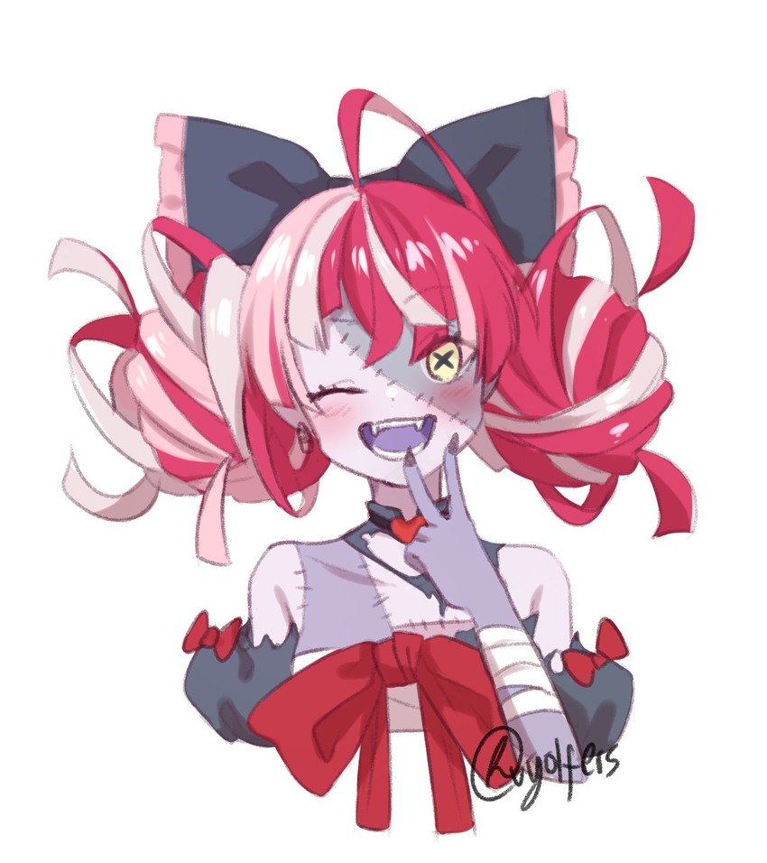 kureiji ollie (hololive and 1 more) drawn by vyolfers