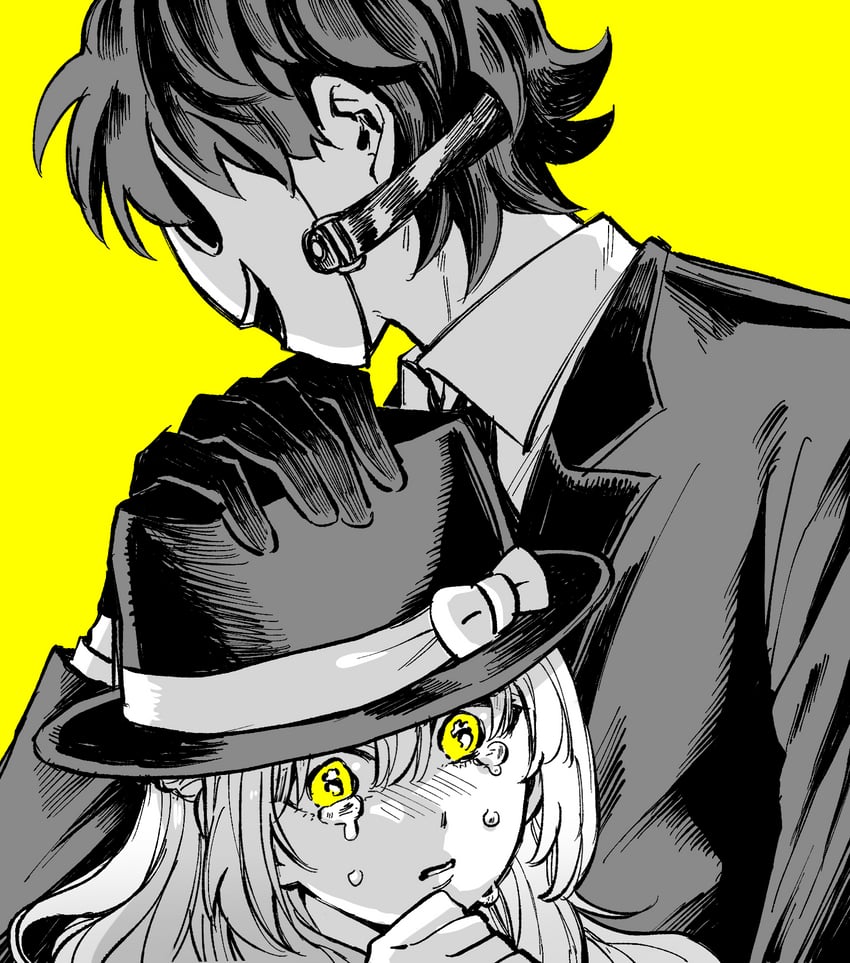 sniper mask and shinzaki kuon (tenkuu shinpan) drawn by nai0524