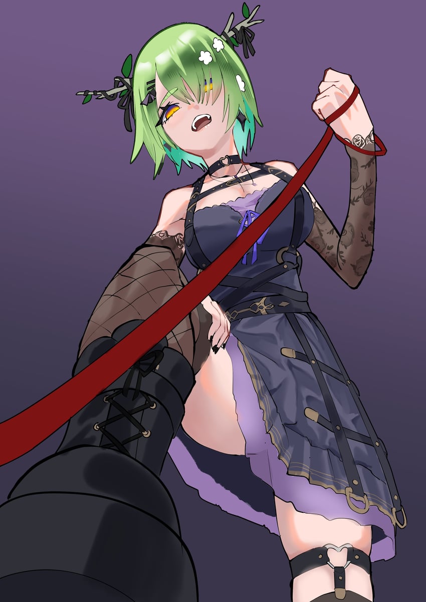ceres fauna (hololive and 1 more) drawn by daaku_(koizumi_arata)