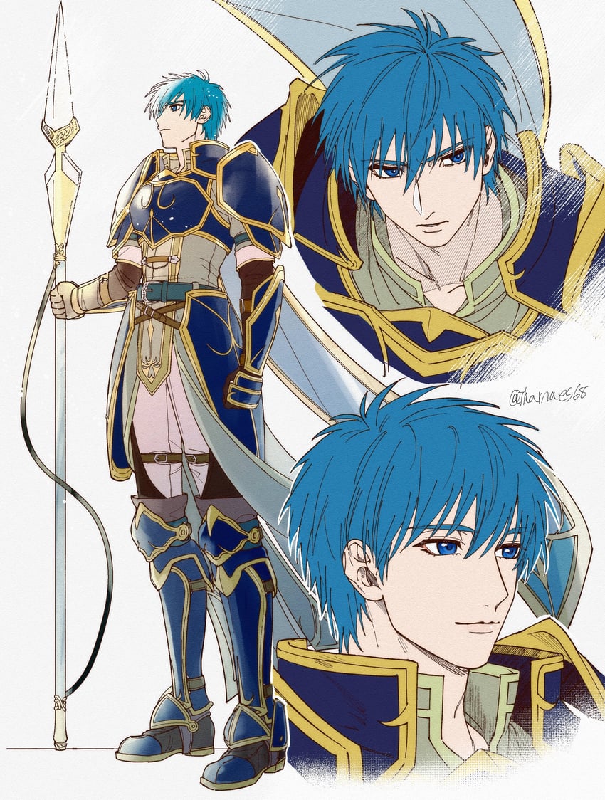 geoffrey (fire emblem and 1 more) drawn by ikamaes68