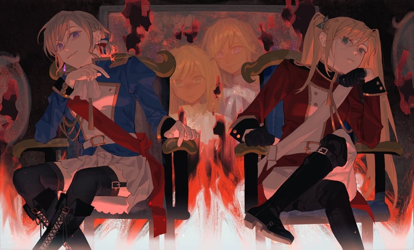 united kingdom and france (axis powers hetalia) drawn by erweimaoyou