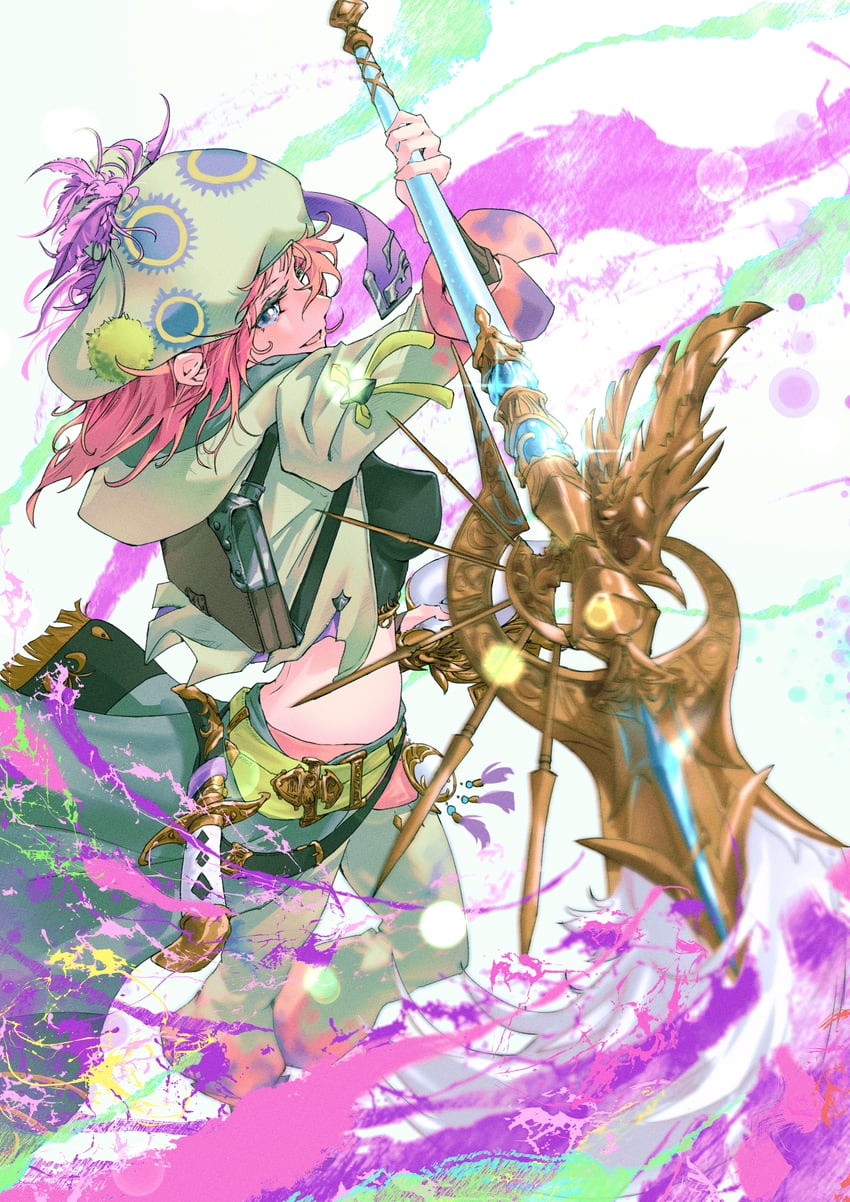 warrior of light and pictomancer (final fantasy and 1 more) drawn by leave_lock