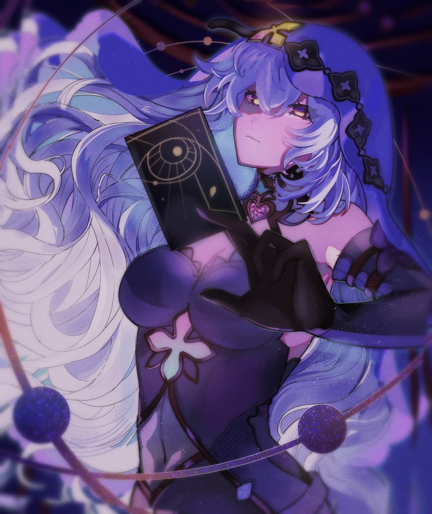 black swan (honkai and 1 more) drawn by evuu