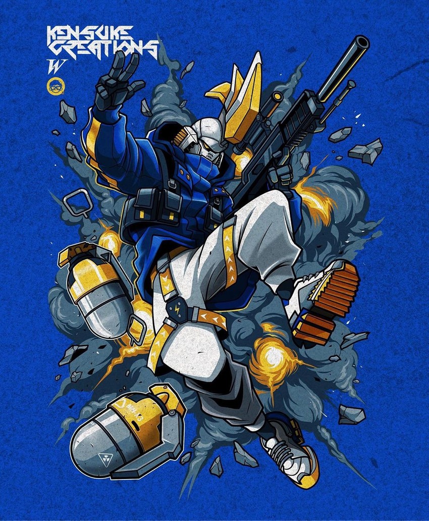 tallgeese ii (gundam and 1 more) drawn by kensuke_creations
