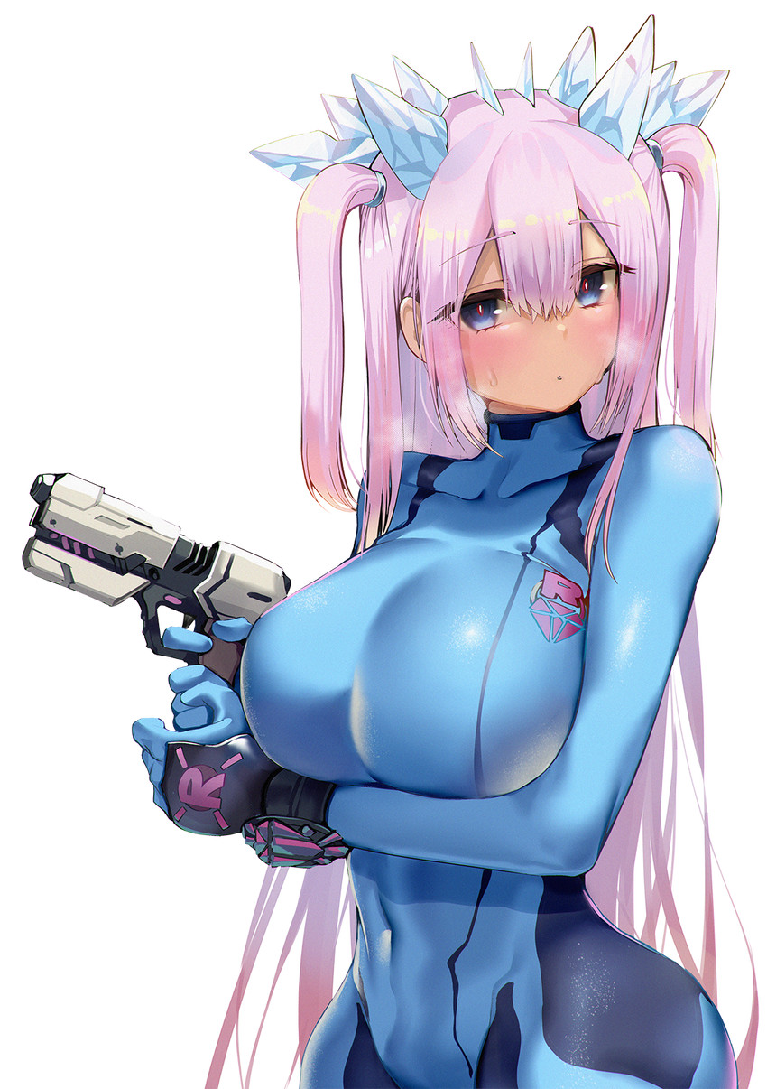 samus aran and otoha rilly (indie virtual youtuber and 2 more) drawn by satou_daiji