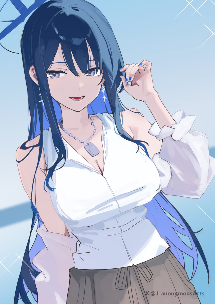 saori (blue archive) drawn by j._(anonymousarts)