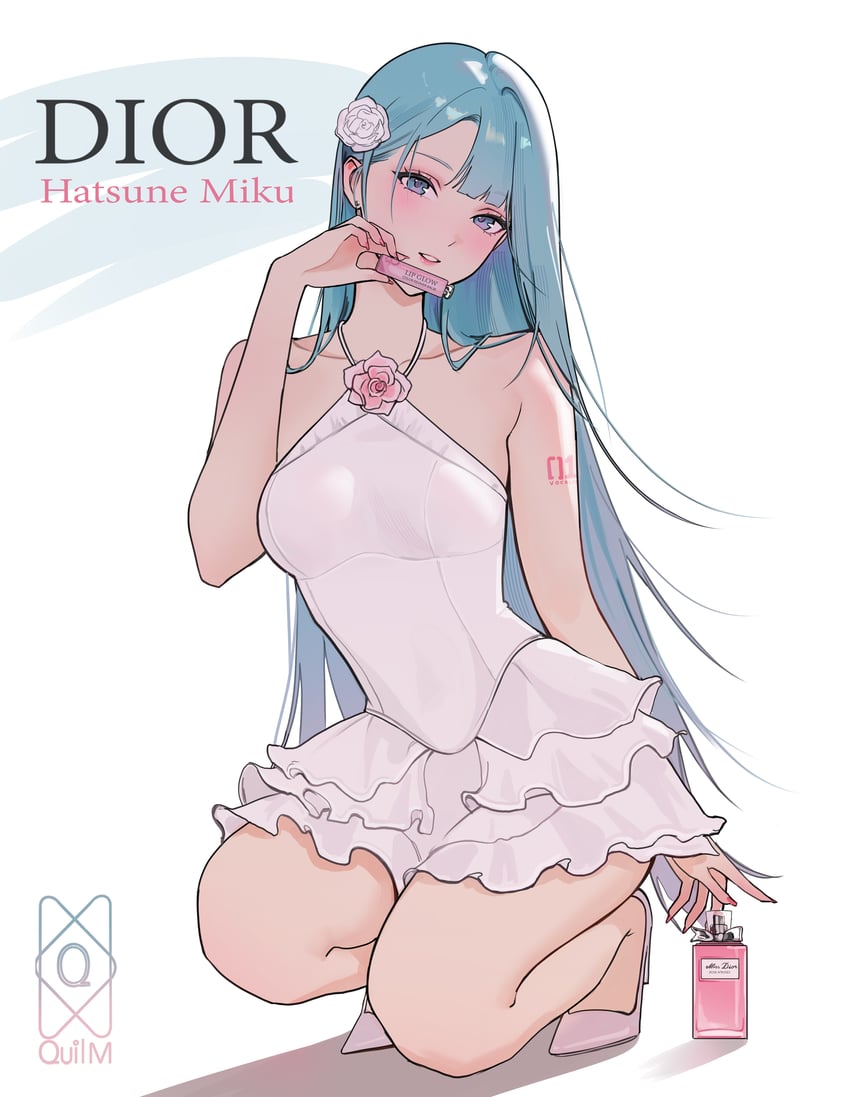 hatsune miku (vocaloid and 1 more) drawn by quilm