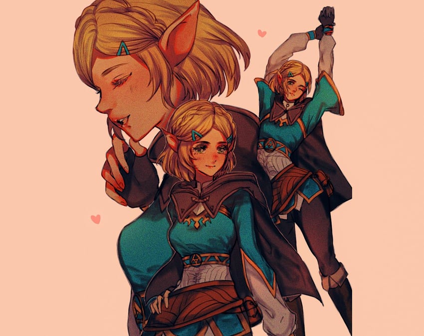 princess zelda (the legend of zelda and 1 more) drawn by sera_(serappi)