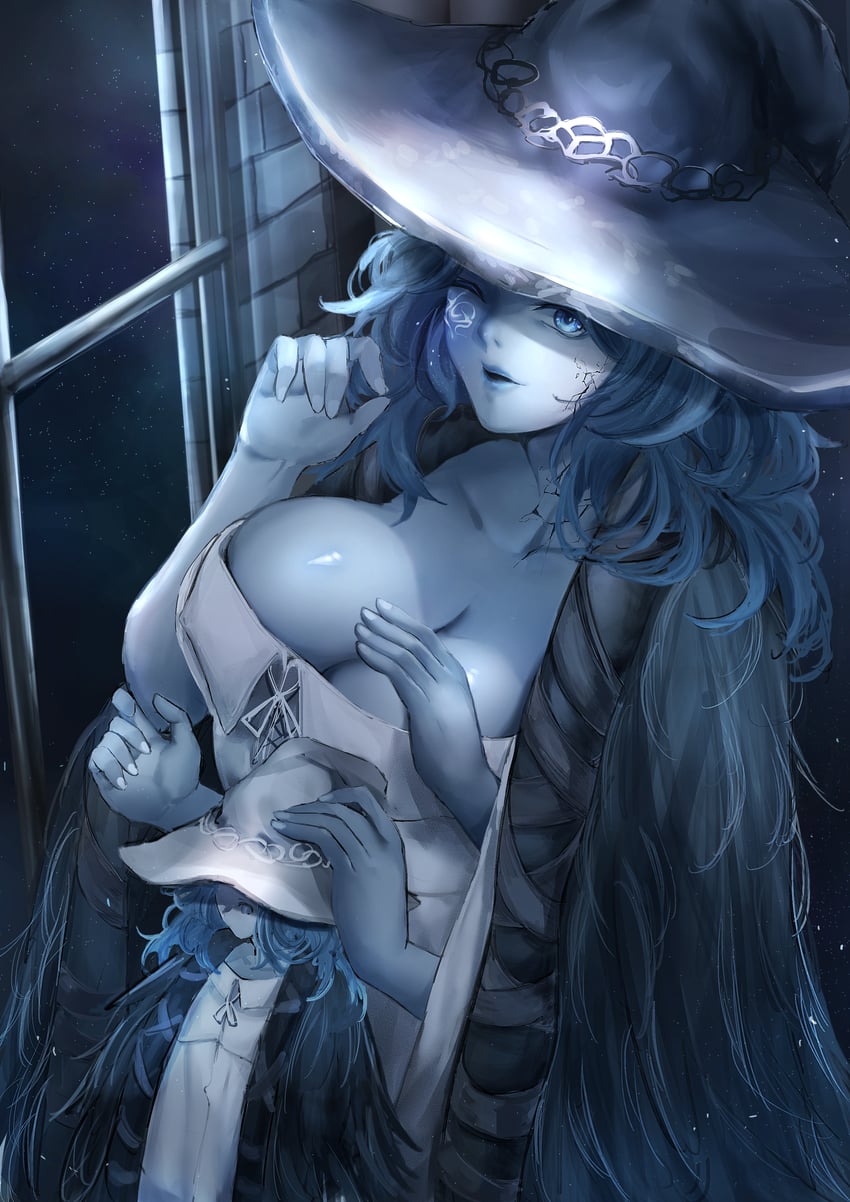 ranni the witch and miniature ranni (elden ring) drawn by yujieai