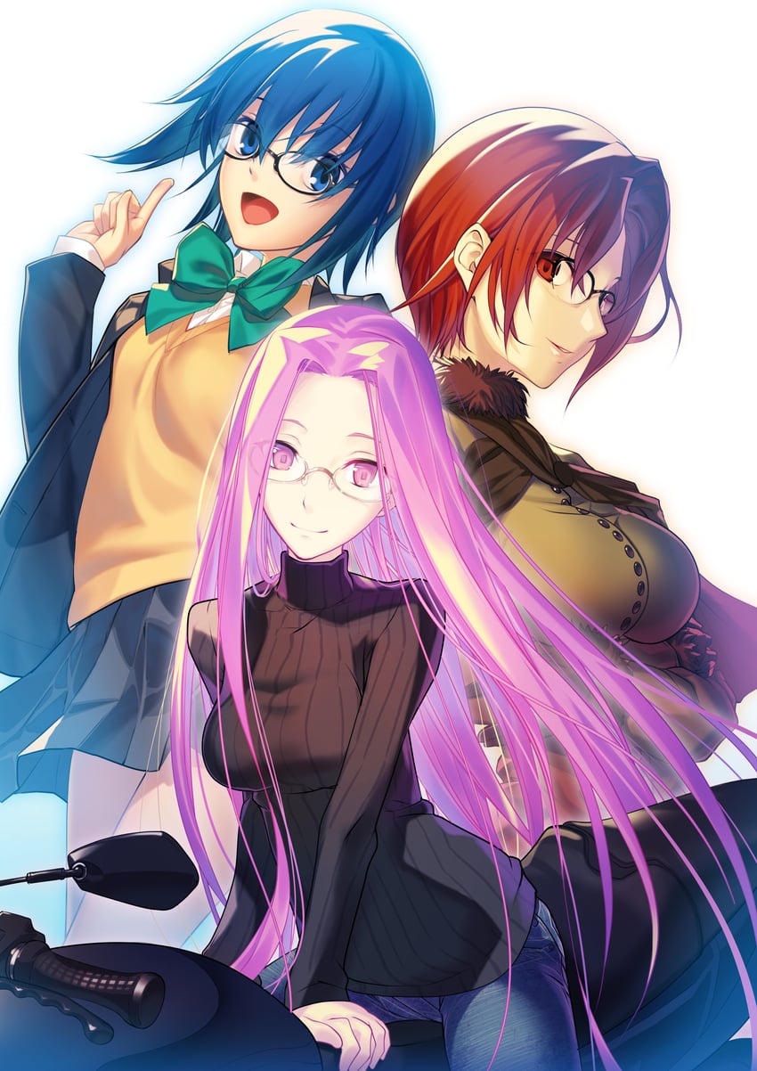 medusa, ciel, and aozaki touko (fate and 4 more) drawn by aikura_chihiro