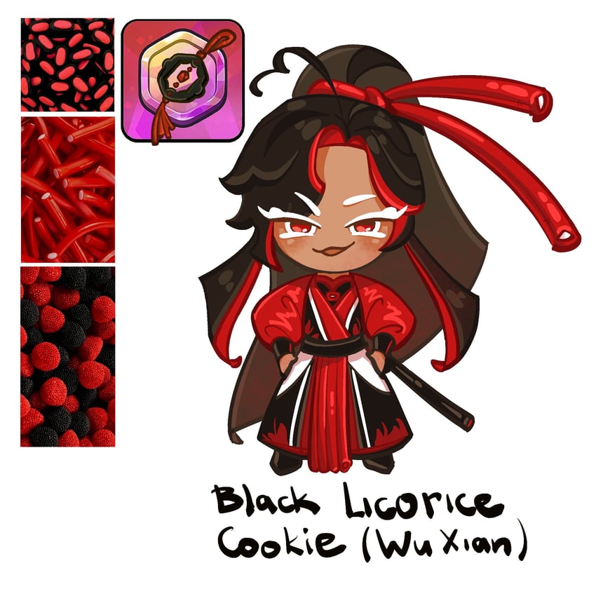 wei wuxian (cookie run and 1 more) drawn by amonimy