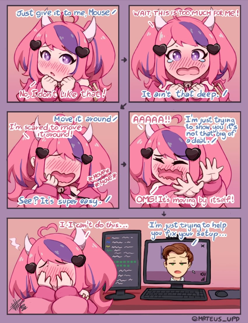 ironmouse and cdawgva (vshojo and 1 more) drawn by mateus_upd
