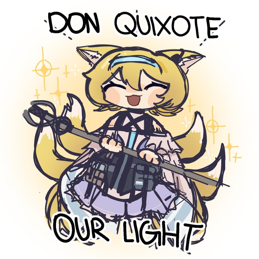 suzuran and don quixote (arknights and 2 more) drawn by matoubaa