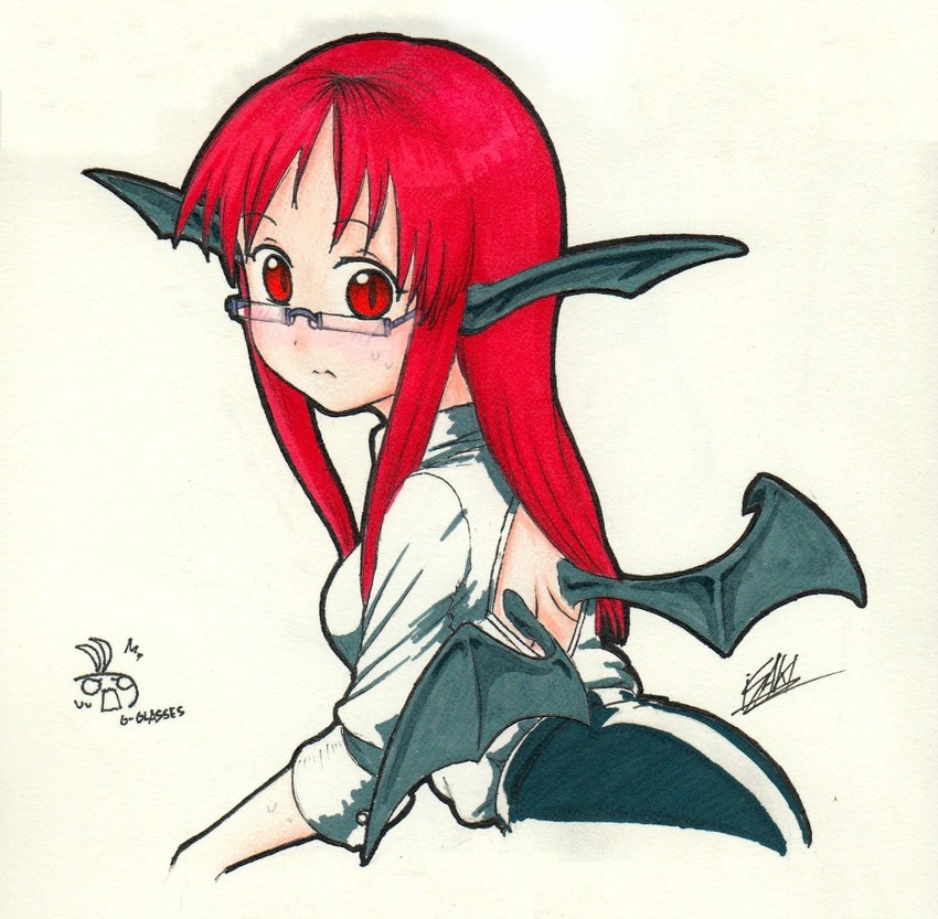 koakuma (touhou) drawn by isaki_tanaka