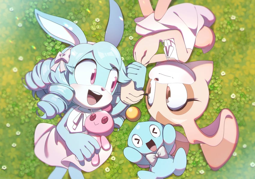 cream the rabbit and anya the rabbit (original and 1 more) drawn by kohane01