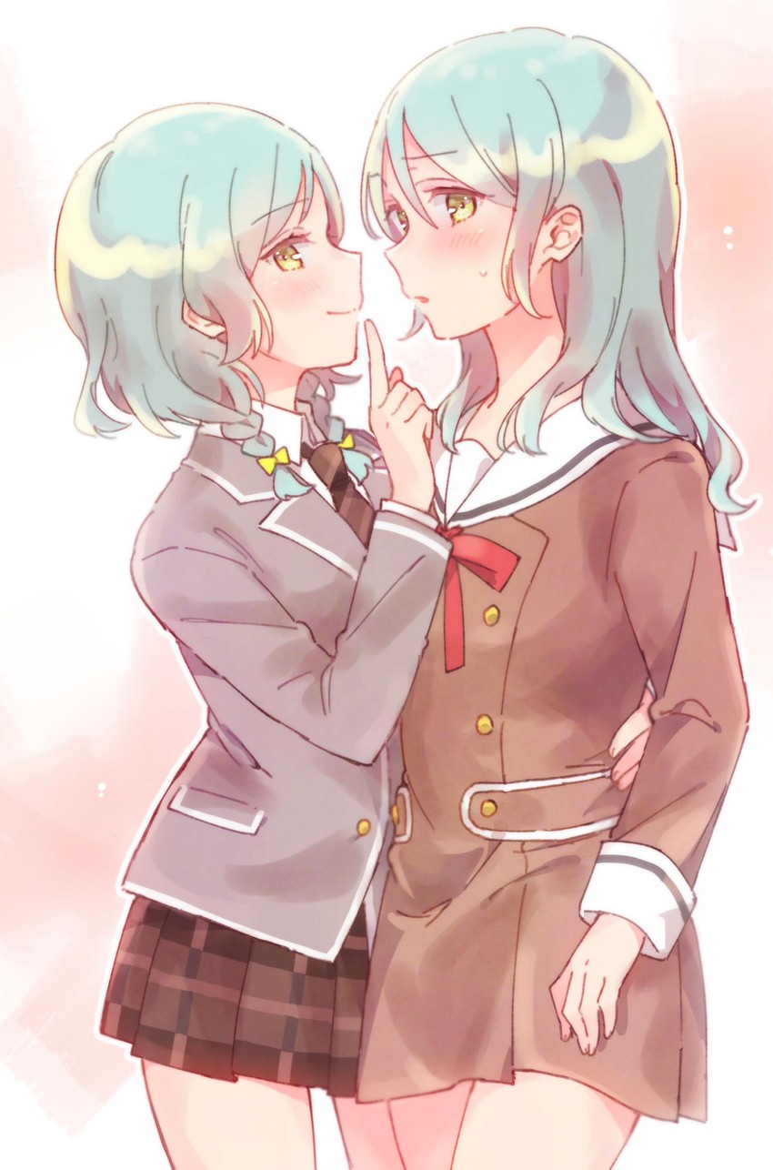 hikawa sayo and hikawa hina (bang dream!) drawn by sorimachi-doufu