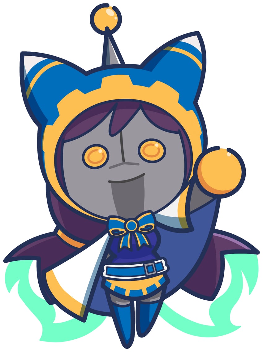 tojo nozomi, magolor, smol nozomi, and the joke-explainer 7000 (love live! and 3 more) drawn by bobthetacocat