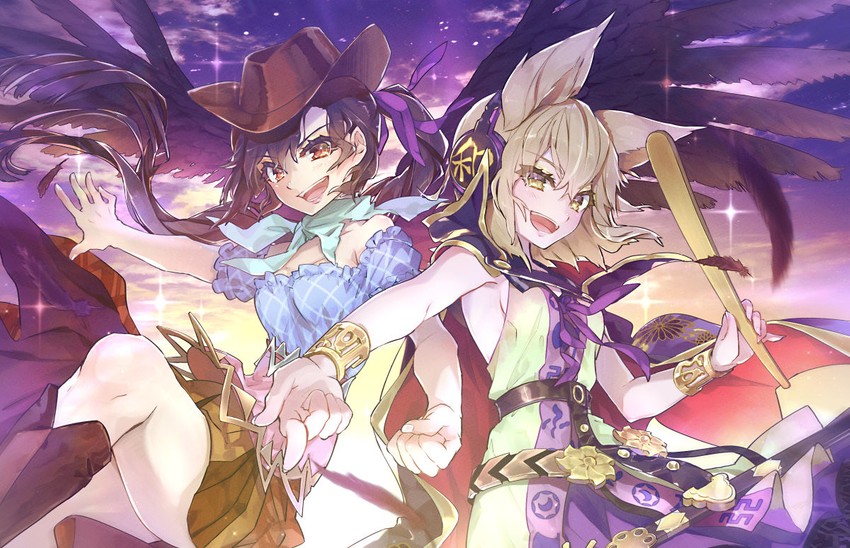 toyosatomimi no miko and kurokoma saki (touhou) drawn by syuri22