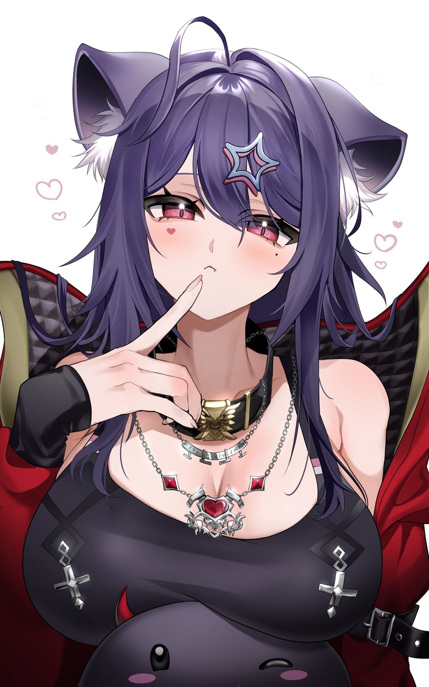akuma nihmune and noomba (indie virtual youtuber) drawn by fushi_yohaku