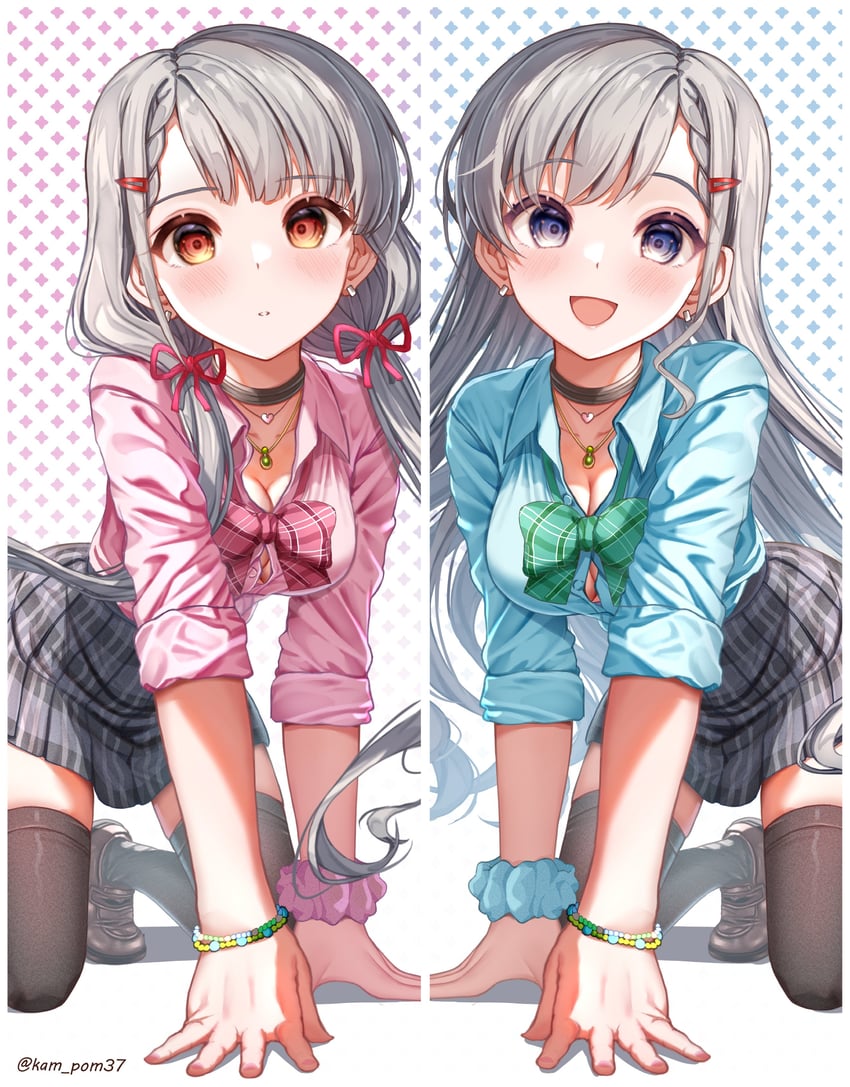 hisakawa hayate and hisakawa nagi (idolmaster and 2 more) drawn by yugao_(kam_pom37)