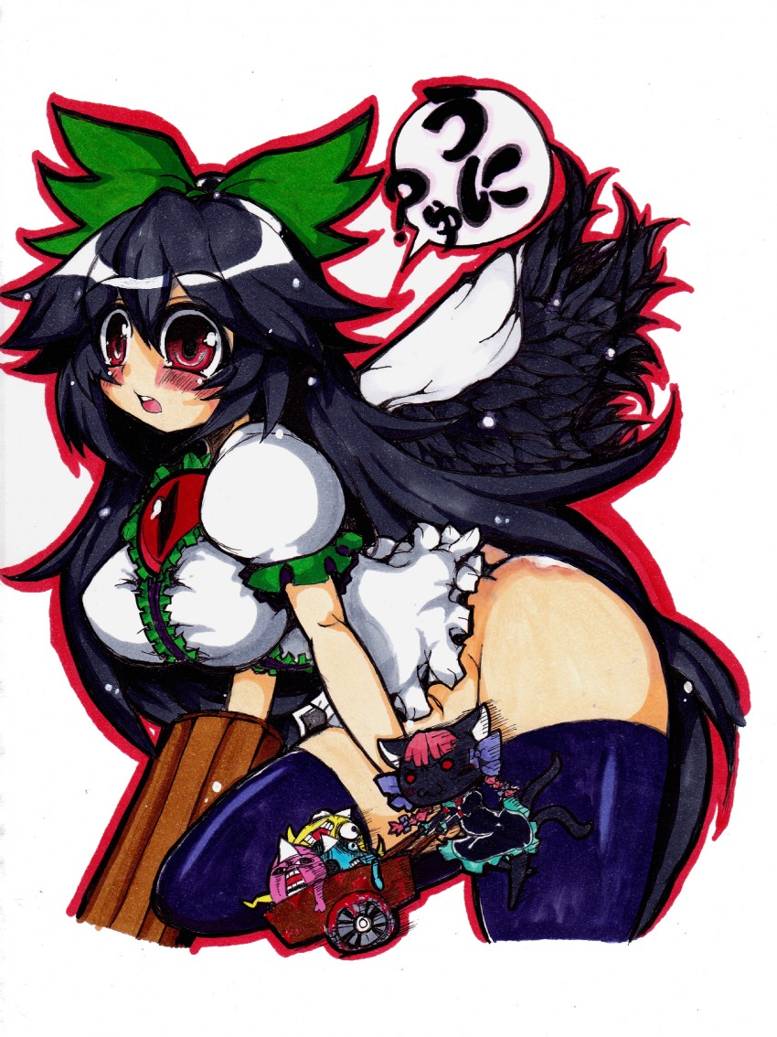 kaenbyou rin and reiuji utsuho (touhou) drawn by matarou_(matarou072)