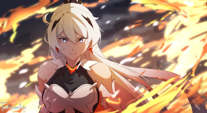 kiana kaslana (honkai and 1 more) drawn by sakimim
