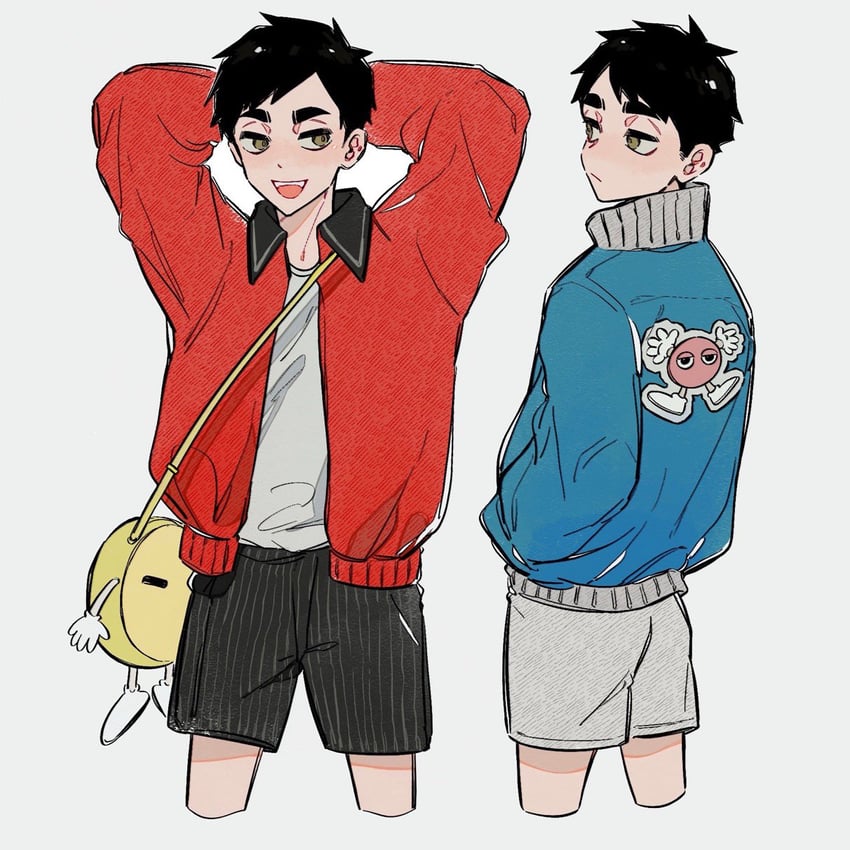 miya atsumu and miya osamu (haikyuu!!) drawn by coco_(238243)