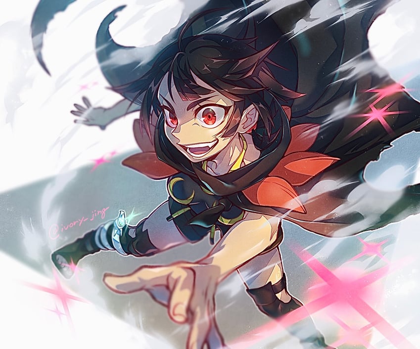 zinnia (pokemon and 1 more) drawn by ivory_(25680nico)