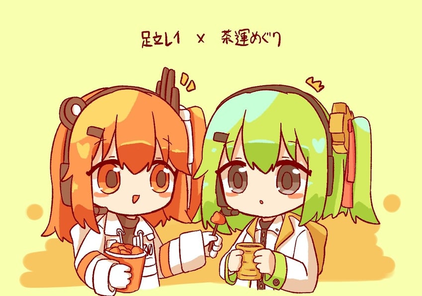 adachi rei and chaun meguri (original and 2 more) drawn by hyouenn