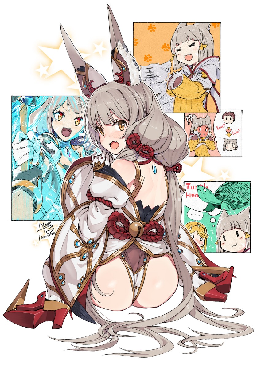mythra, rex, nia, dromarch, and turters (xenoblade chronicles and 1 more) drawn by rkrk