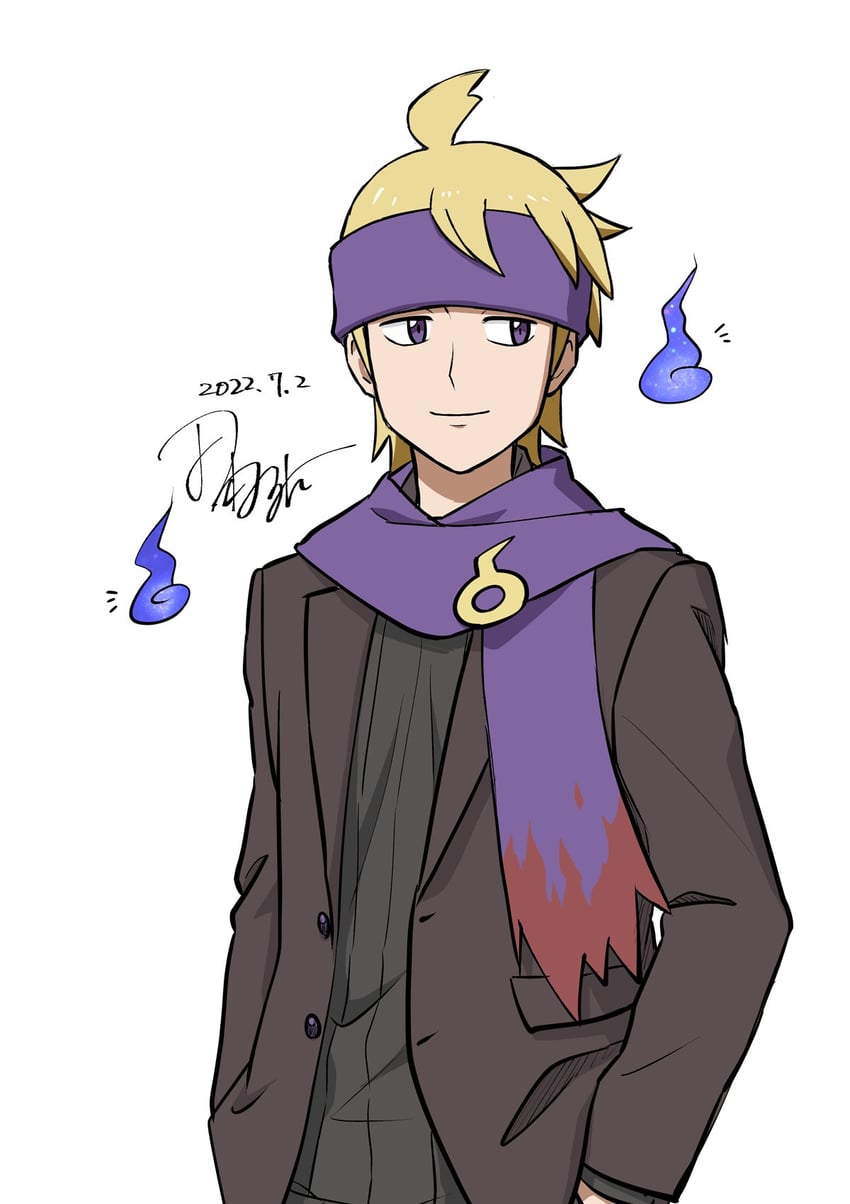 morty (pokemon and 1 more) drawn by tamura_(kouititamura)