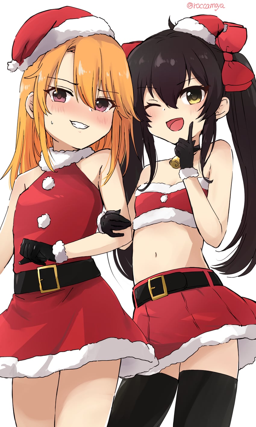 yuuki haru and matoba risa (idolmaster and 1 more) drawn by roccamoya