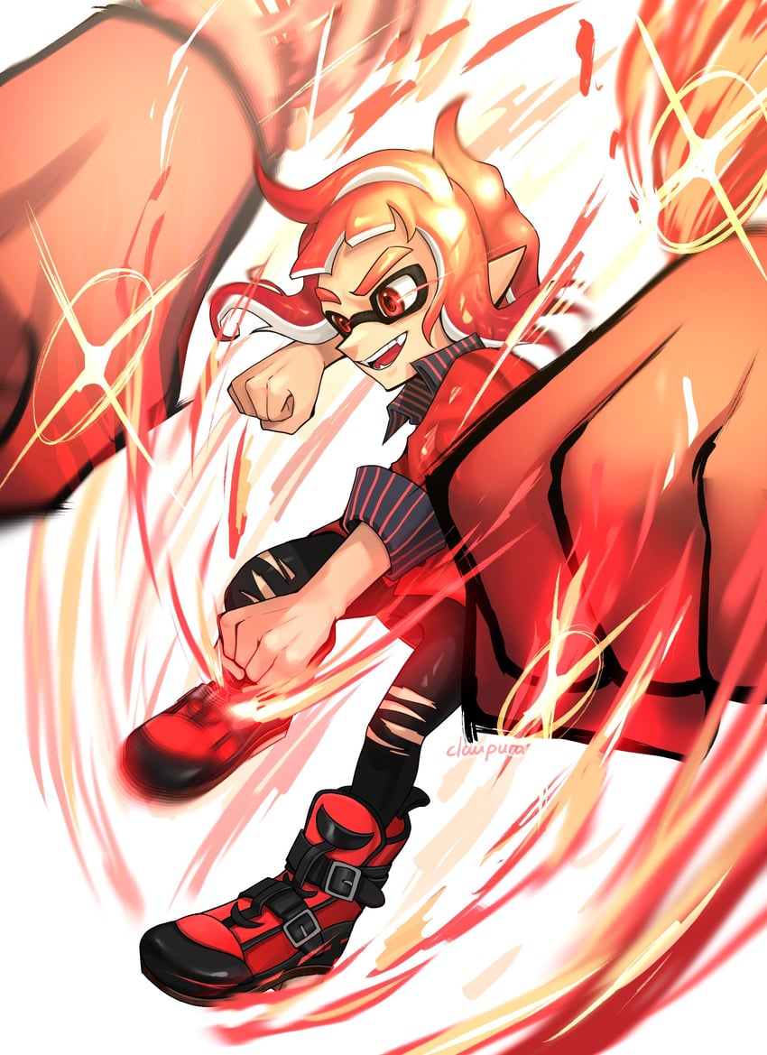 inkling player character and inkling boy (splatoon and 1 more) drawn by norishiitsu