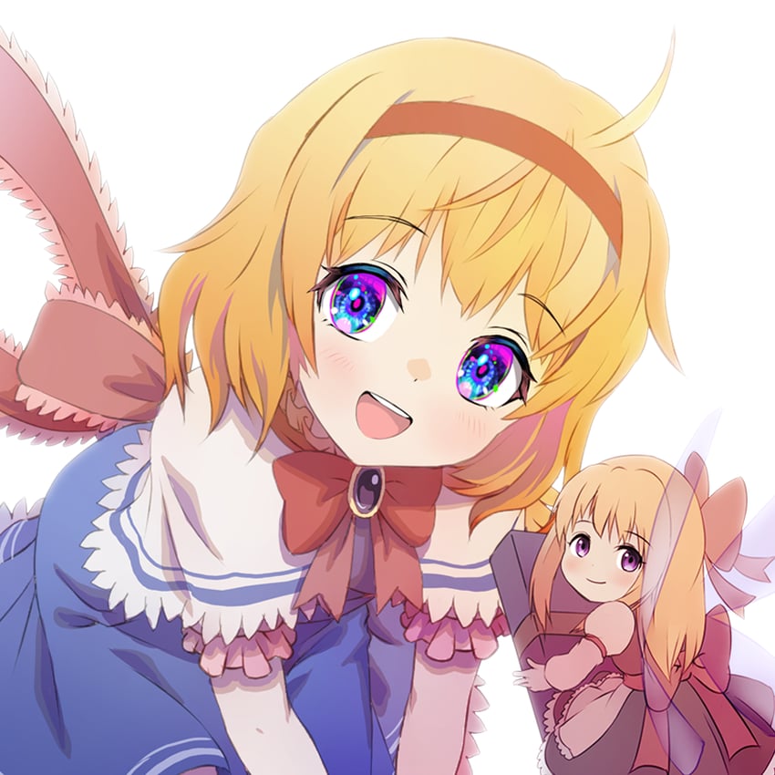 alice margatroid and shanghai doll (touhou) drawn by shiroi_karasu