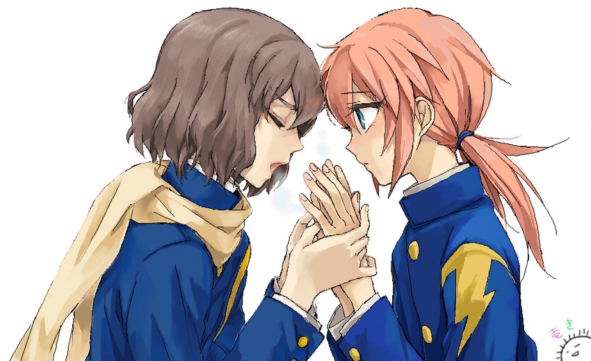 kirino ranmaru and shindou takuto (inazuma eleven and 1 more) drawn by kyou_(nodobotokemax)