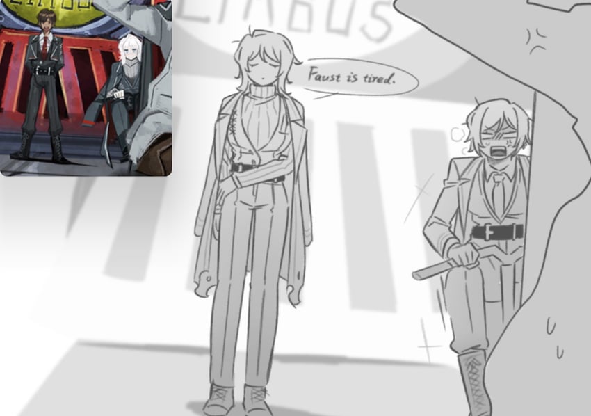 faust and outis (project moon and 1 more) drawn by ohzv