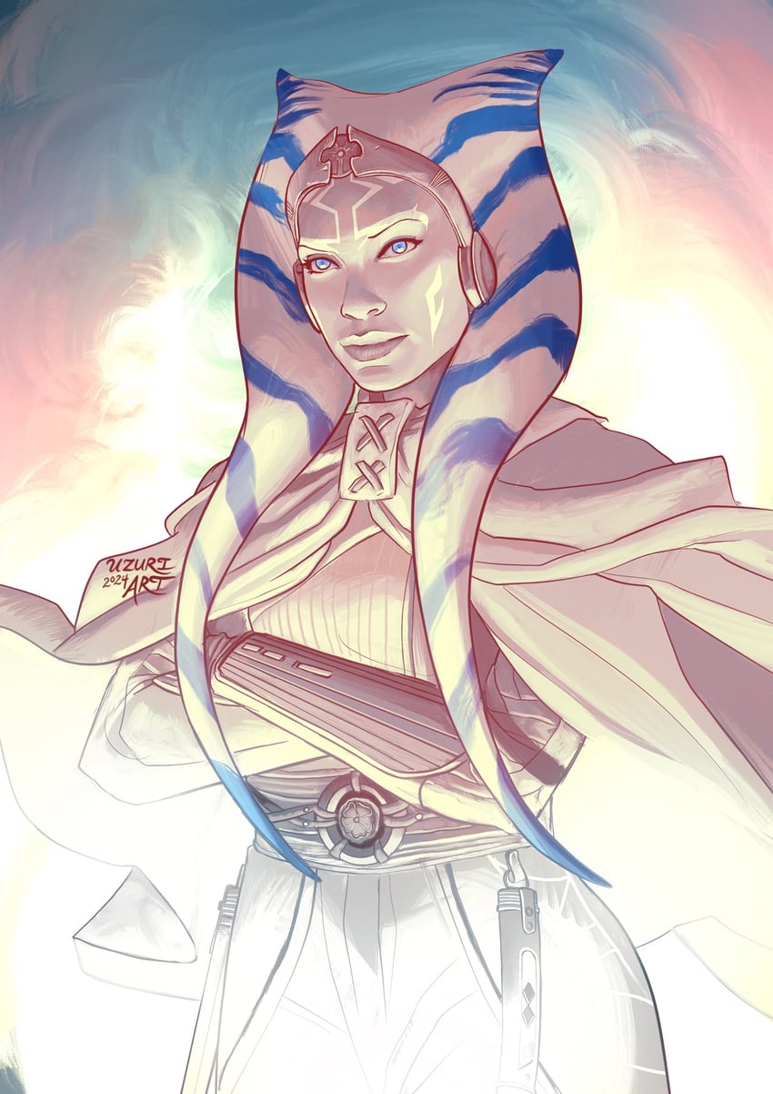 ahsoka tano (star wars and 1 more) drawn by uzuri_art